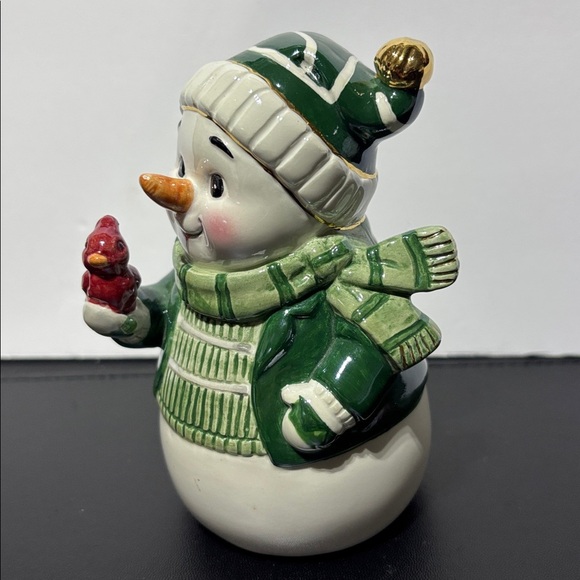 Wedgwood Holiday Heirloom Snowman Bell 2006 Cardinal,collector decor - Picture 2 of 9